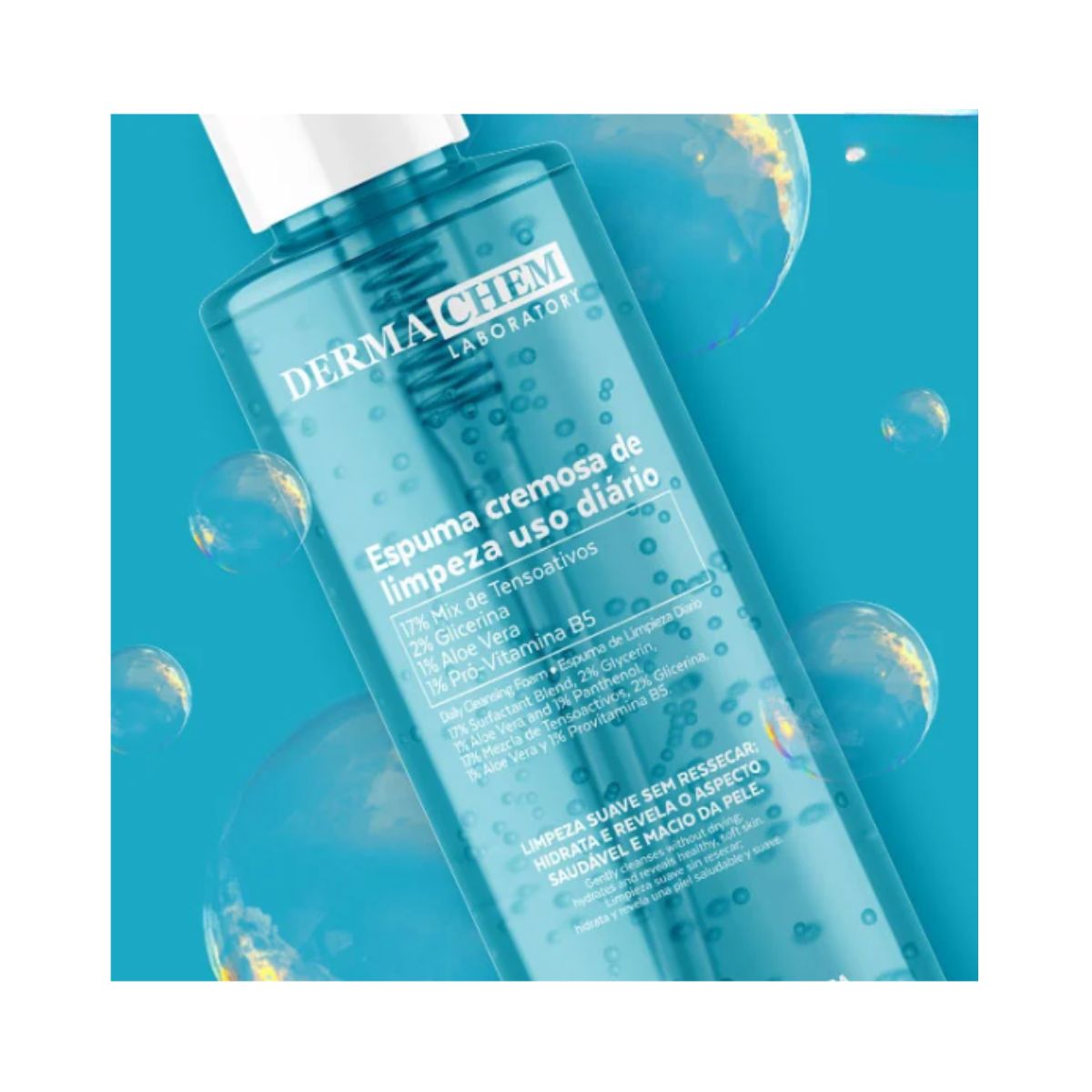 ESPUMA CREMOSA DE LIMPEZA USO DIÁRIO DERMACHEM 240ML