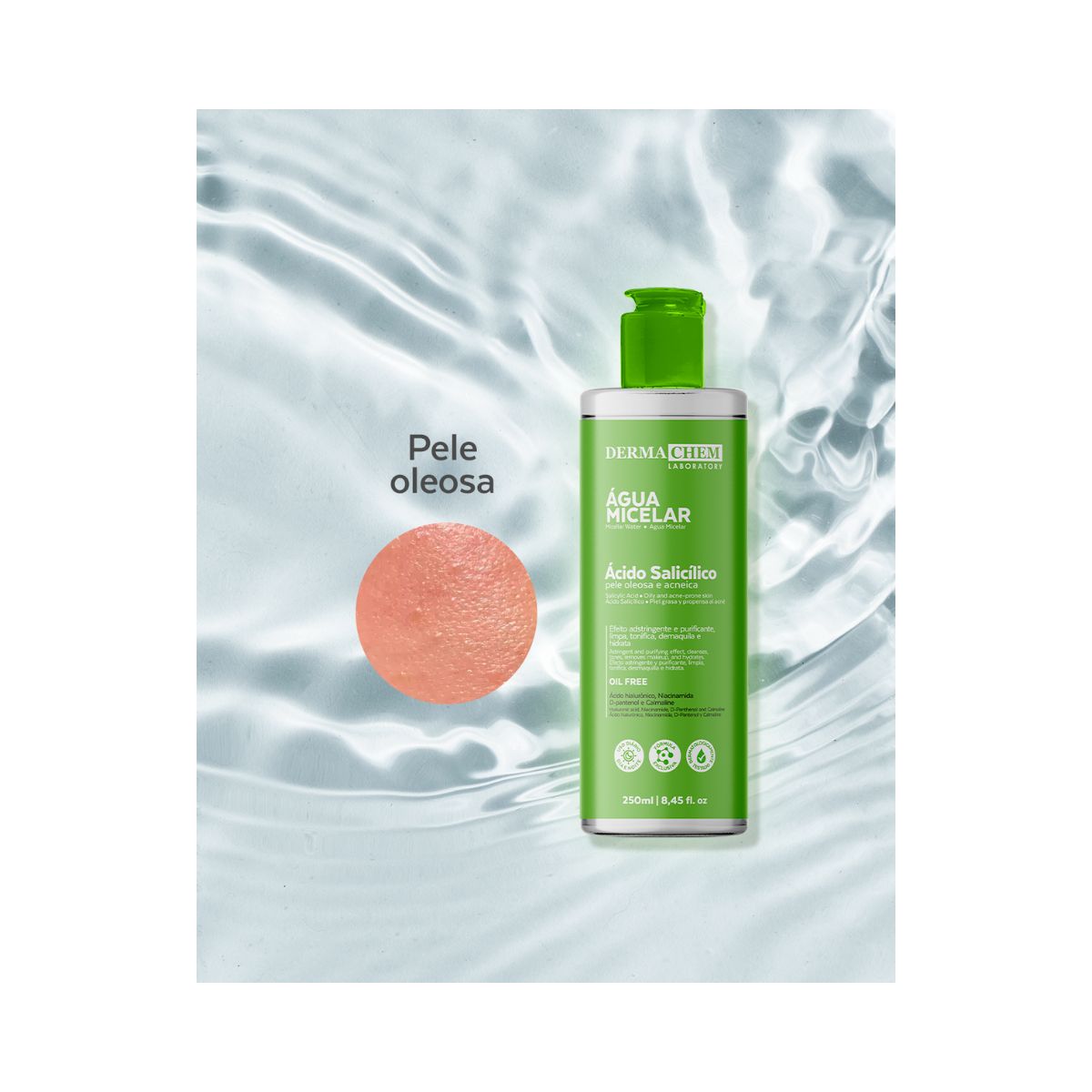 ÁGUA MICELAR ÁCIDO SALICÍLICO DERMACHEM 250ML