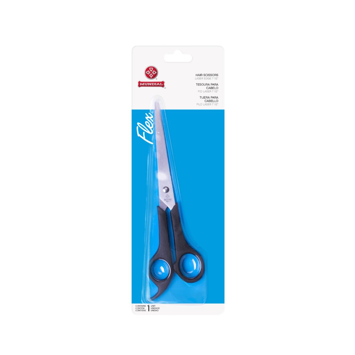 TESOURA CABELO LASER FLEX MUNDIAL 163-7