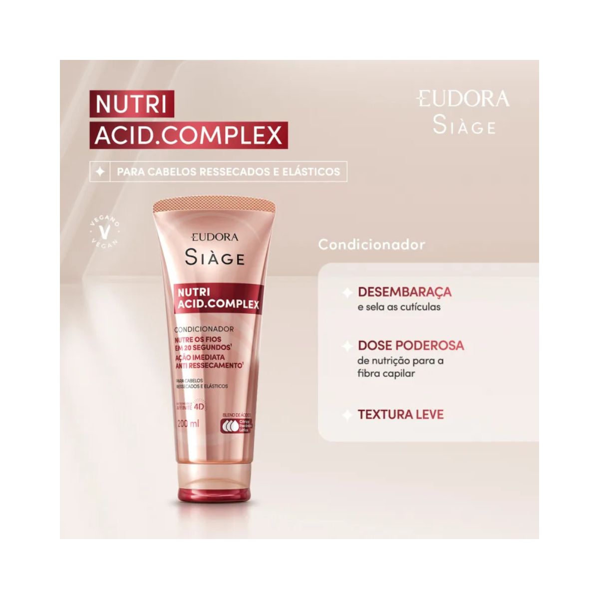 CONDICIONADOR NUTRI ACID COMPLEX SIAGE 200ML