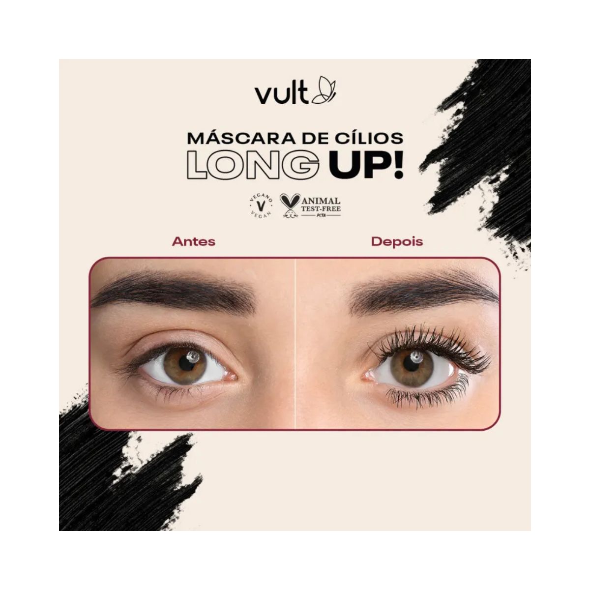 MÁSCARA DE CÍLIOS LONG UP! VULT 10G