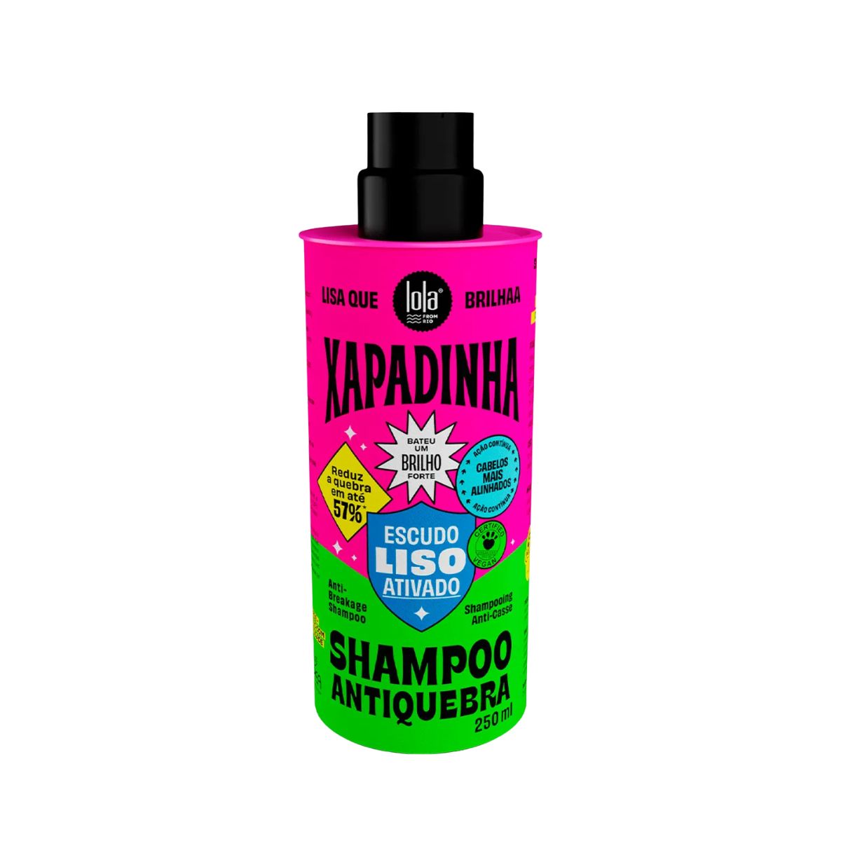 KIT LOLA COSMETCIS XAPADINHA SHAMPOO 250ML + MÁSCARA 100G + LEAVE-IN 200ML