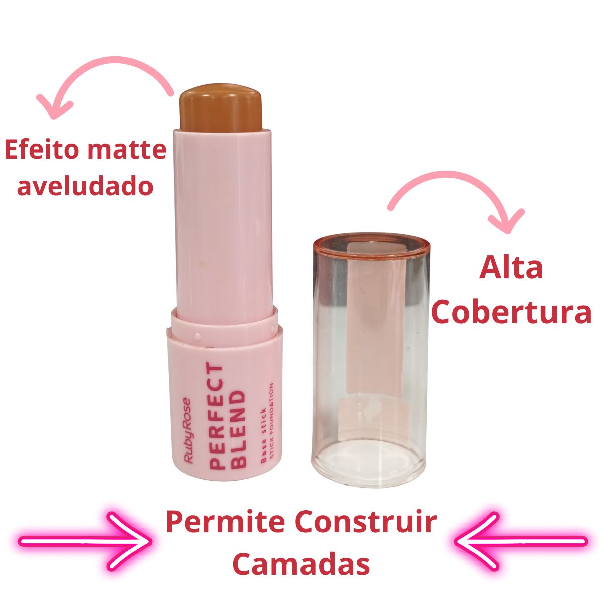 BASE RUBY ROSE PERFECT BLEND STICK FOUNDATION FS80 HB-M300-8
