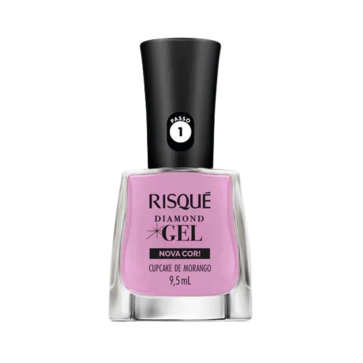ESMALTE DIAMOND GEL CREMOSO CUPCAKE DE MORANGO RISQUÉ 9,5ML