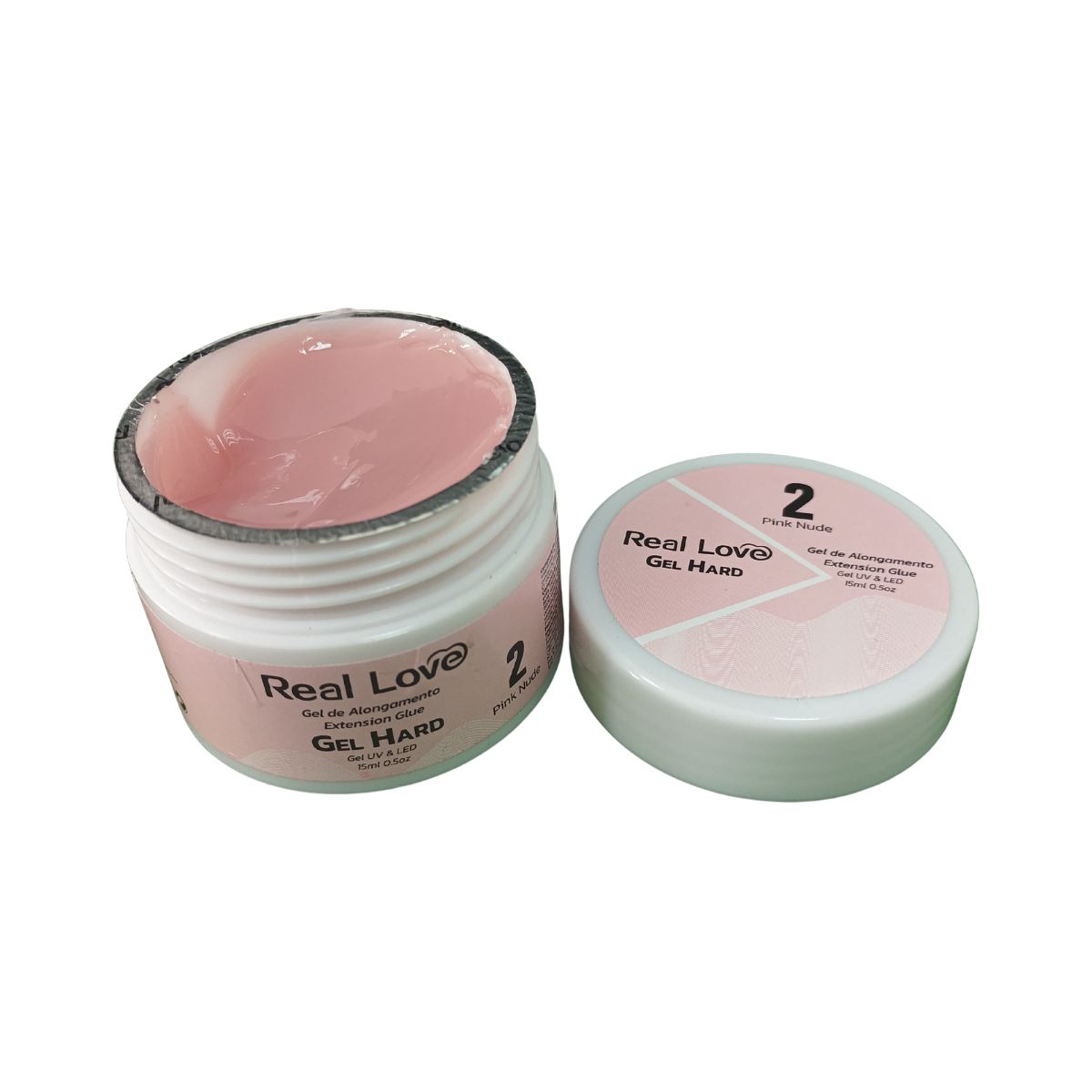 GEL DE ALONGAMENTO ALLSMILE HARD 2 PINK NUDE REAL LOVE 15ML