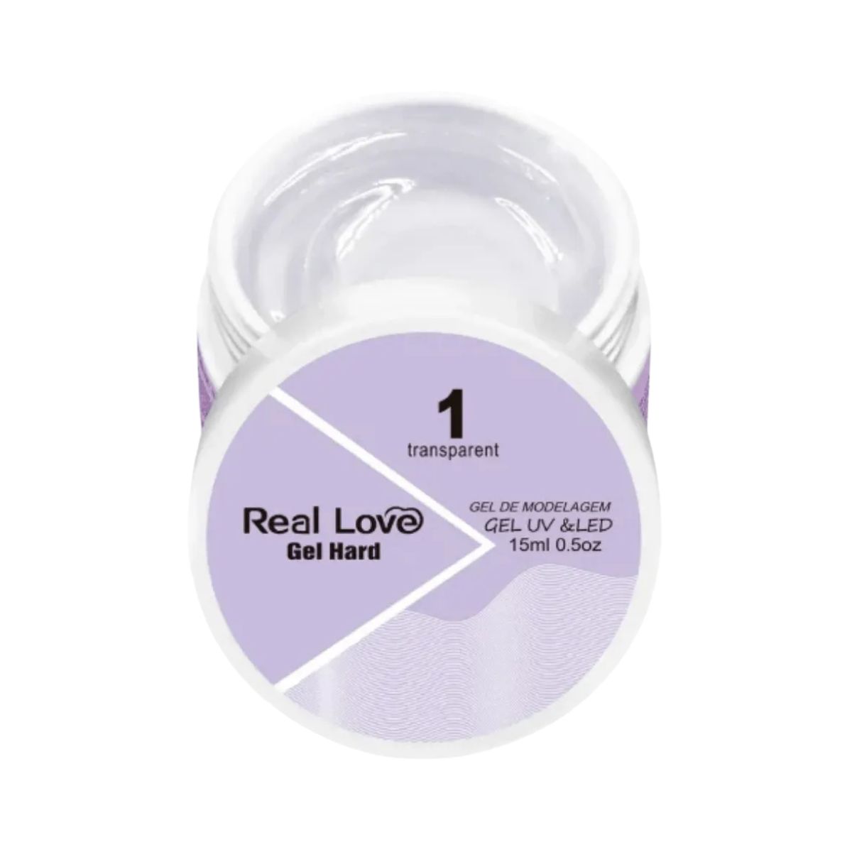 GEL DE ALONGAMENTO ALLSMILE HARD 1 TRANSPARENTE REAL LOVE 15ML