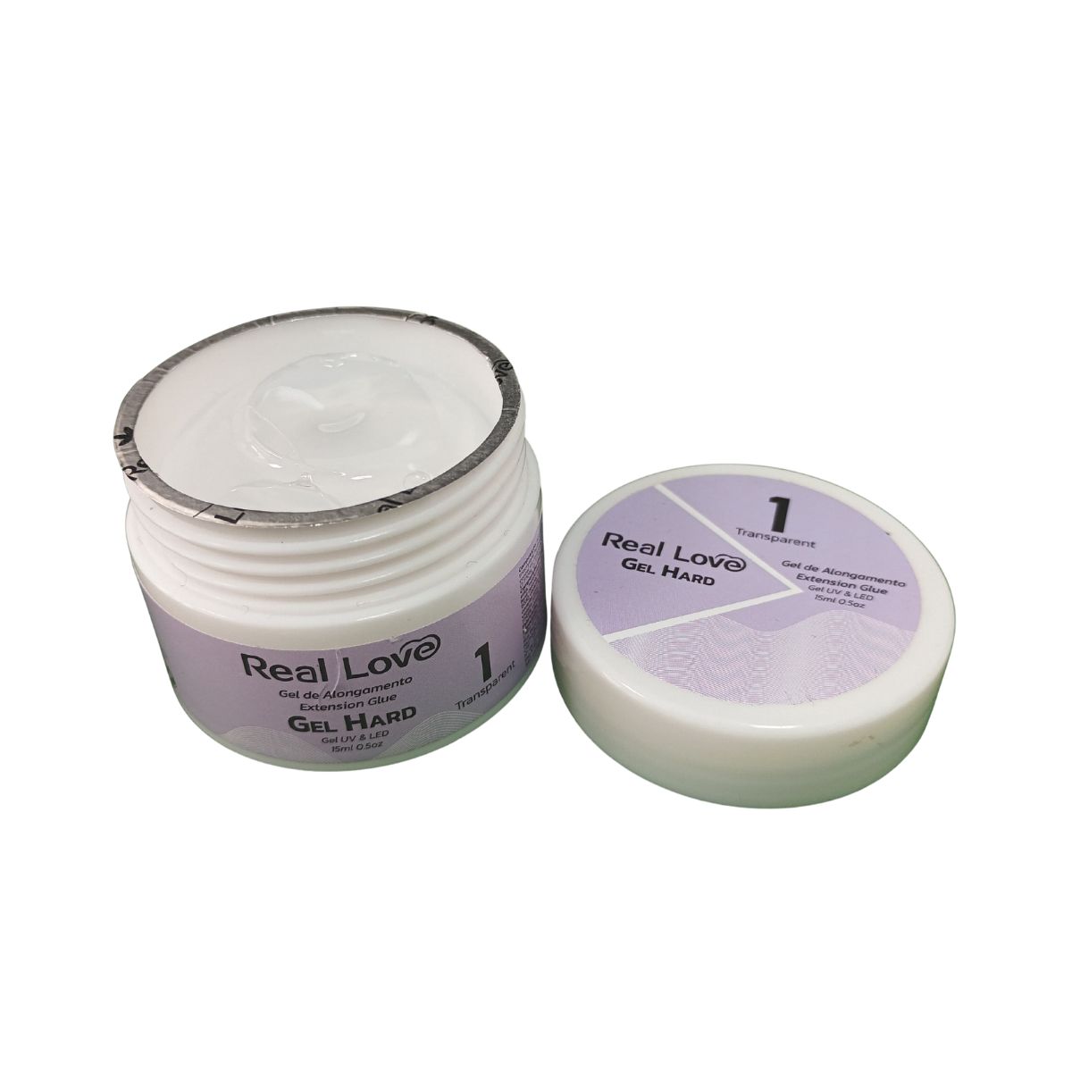 GEL DE ALONGAMENTO ALLSMILE HARD 1 TRANSPARENTE REAL LOVE 15ML