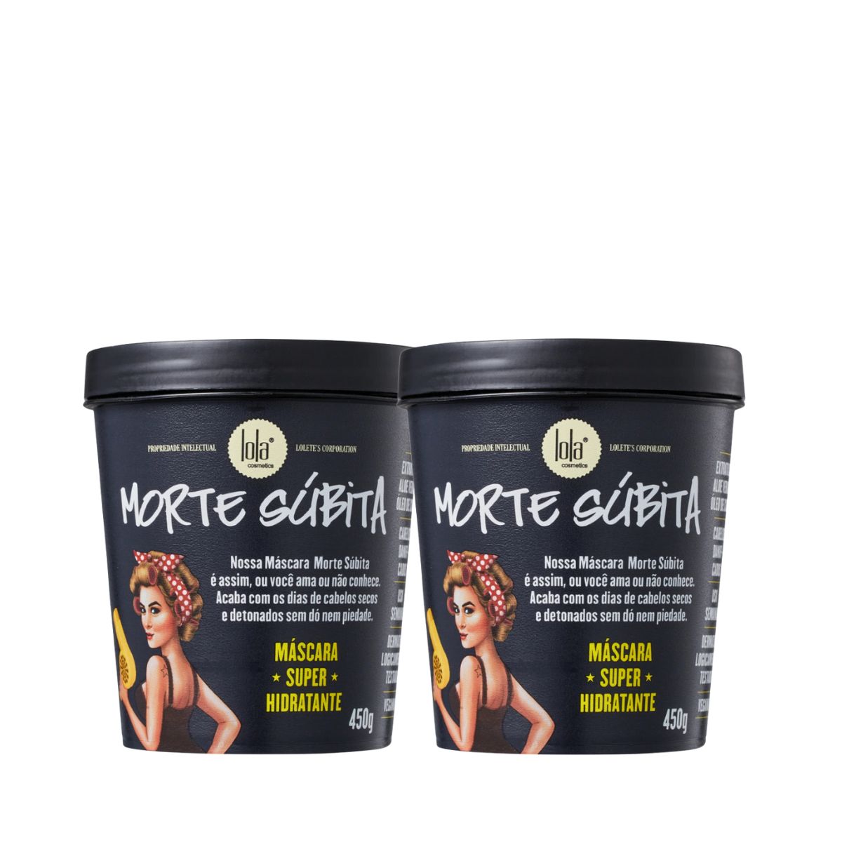 KIT LOLA COSMETICS MORTE SÚBITA 2 MÁSCARAS DE 450G