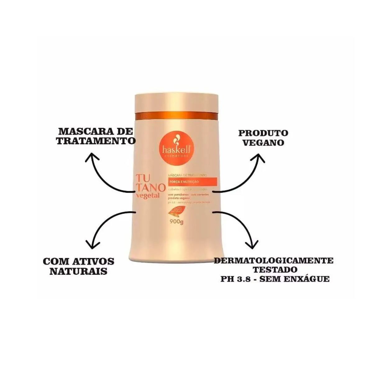 MÁSCARA TUTANO HASKELL 900GR