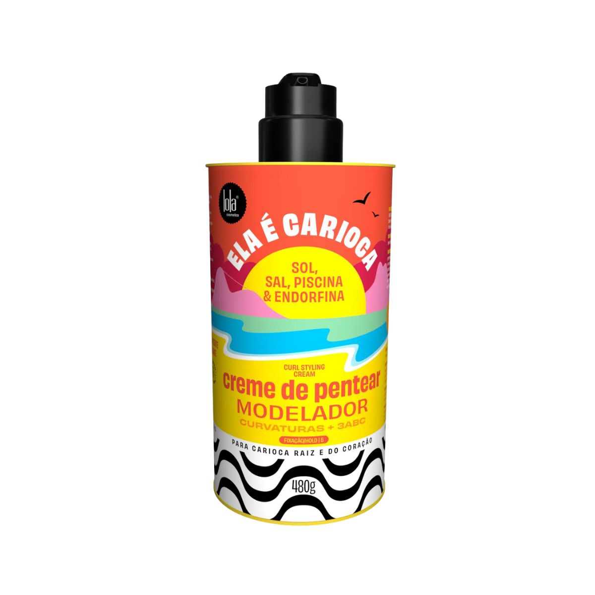 KIT LOLA COSMETICS CREME DE PENTEAR ELA É CARIOCA 480G + ESCOVA POLVO