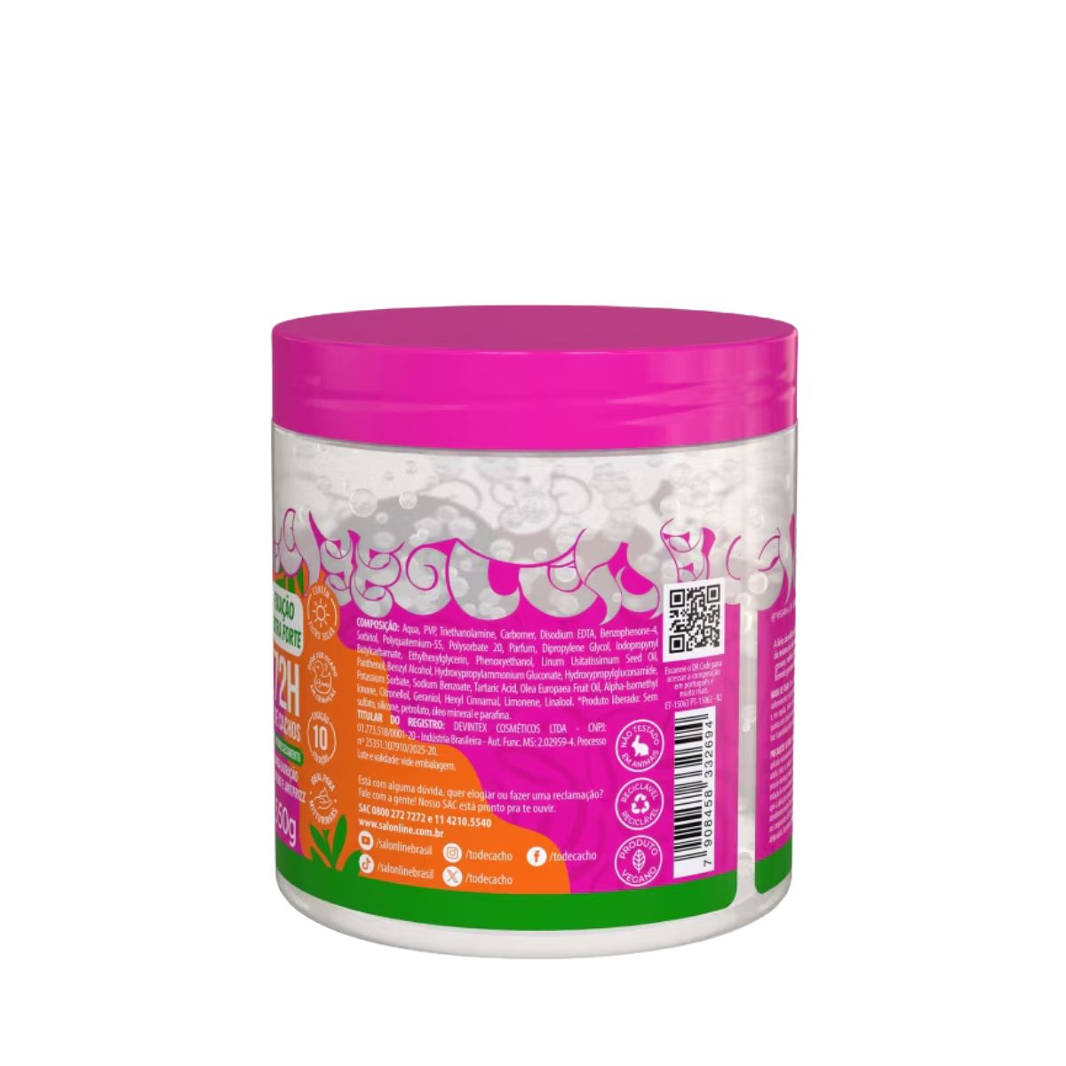 GELATINA CONDICIONADOR DEFINICAO INTENSA #TODECACHO SALON LINE 550GR