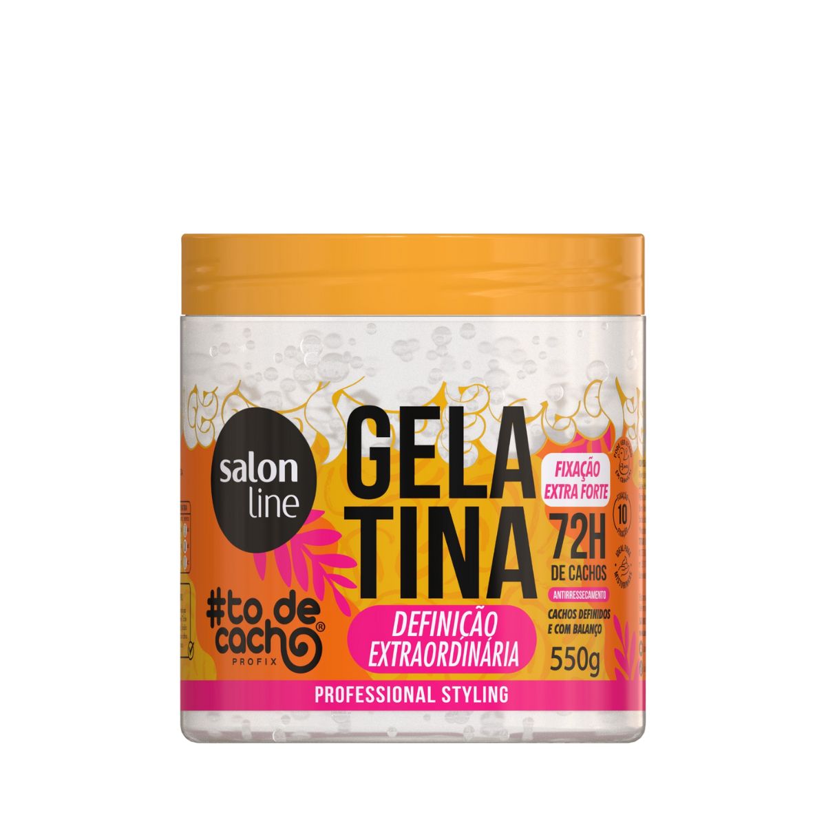 GELATINA CONDICIONADOR DEFINICAO EXTRAORDINARIA #TODECACHO SALON LINE 550GR