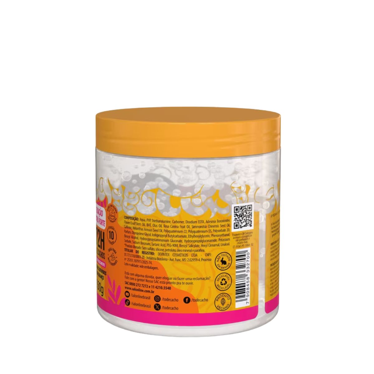 GELATINA CONDICIONADOR DEFINICAO EXTRAORDINARIA #TODECACHO SALON LINE 550GR