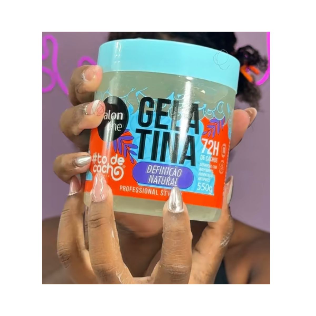 GELATINA CONDICIONADOR DEFINICAO NATURAL #TODECACHO SALON LINE 550GR