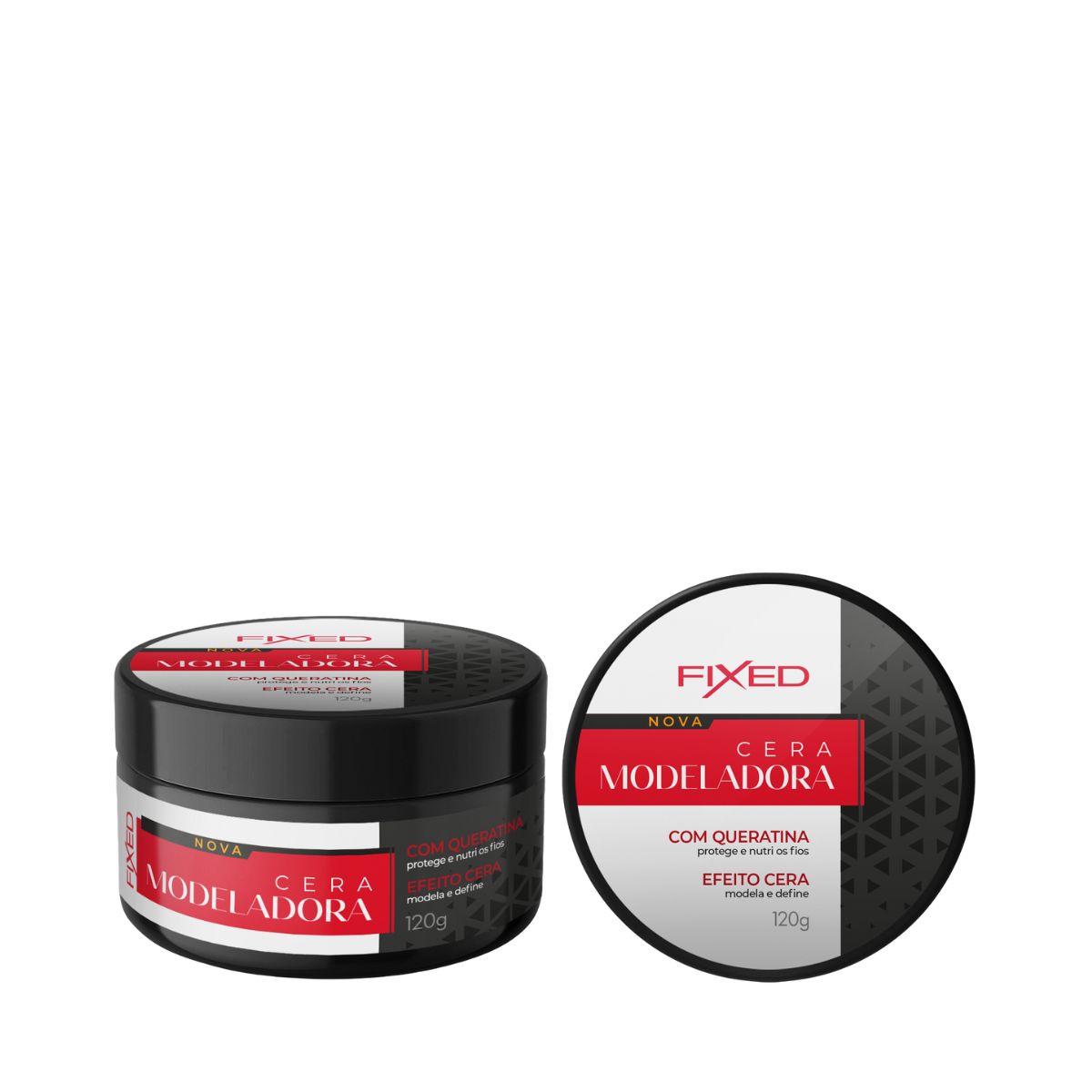 CERA CAPILAR MODELADORA COM QUERATINA FIXED 120G