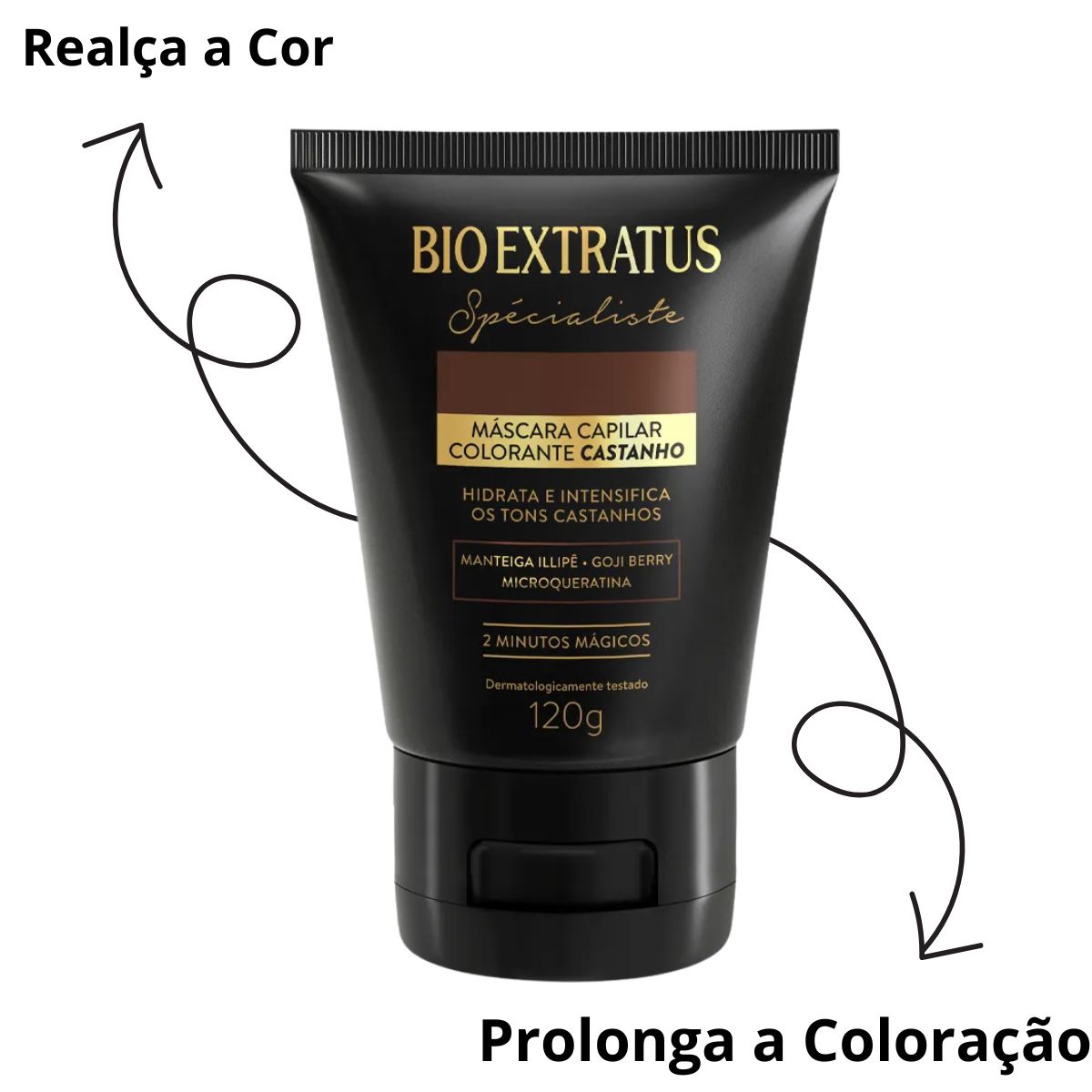 MÁSCARA SPÉCIALISTE COLORANTE CASTANHA BIO EXTRATUS 120G