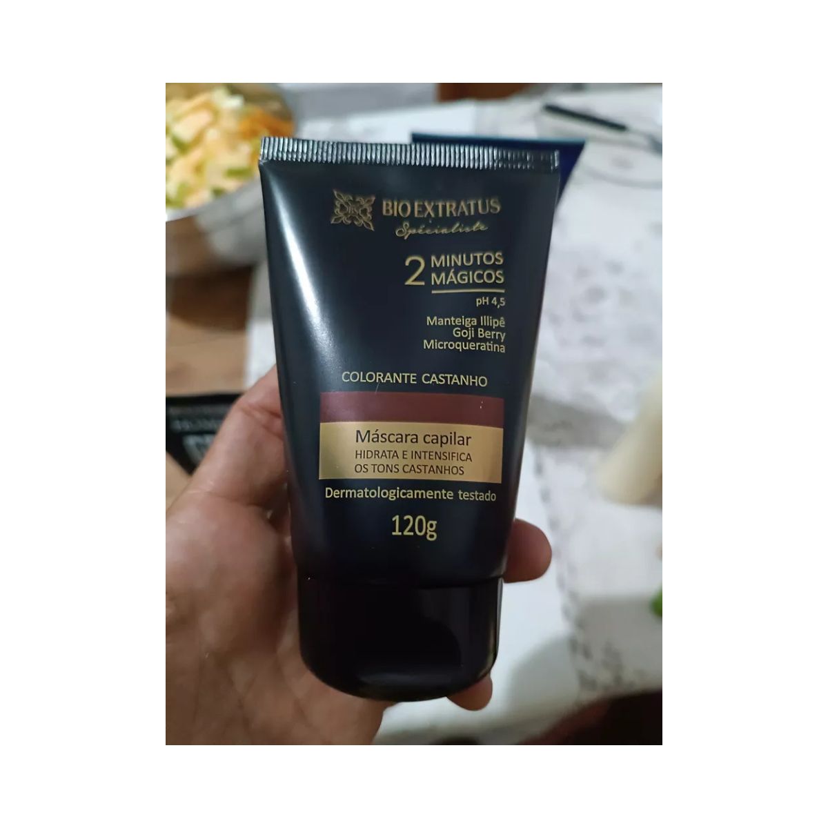 MÁSCARA SPÉCIALISTE COLORANTE CASTANHA BIO EXTRATUS 120G