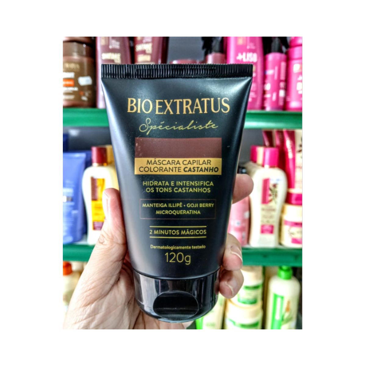 MÁSCARA SPÉCIALISTE COLORANTE CASTANHA BIO EXTRATUS 120G