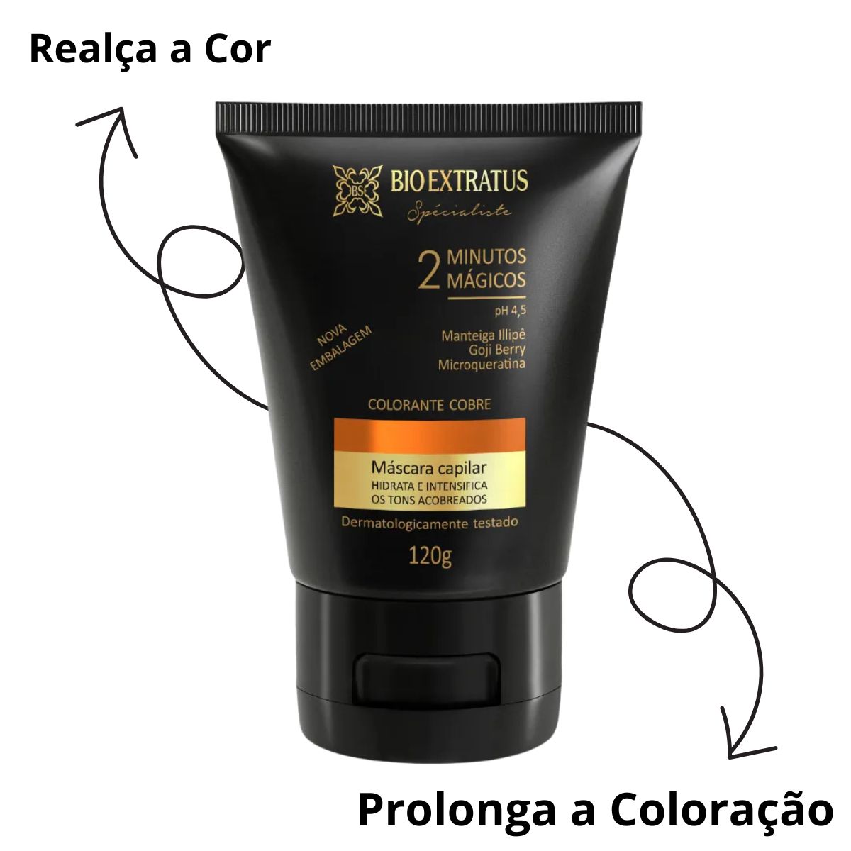 MÁSCARA SPÉCIALISTE COLORANTE COBRE BIO EXTRATUS 120G