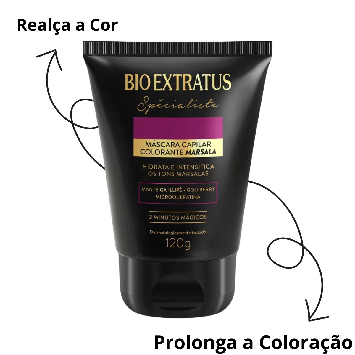 MÁSCARA SPÉCIALISTE COLORANTE MARSALA BIO EXTRATUS 120G