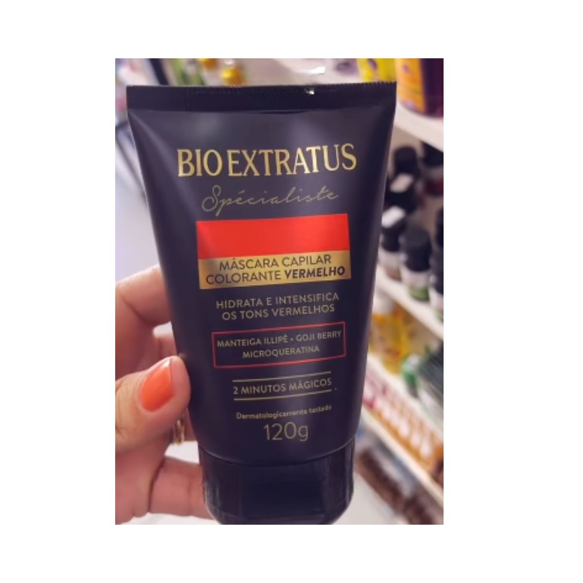 MÁSCARA SPÉCIALISTE COLORANTE VERMELHA BIO EXTRATUS 120G