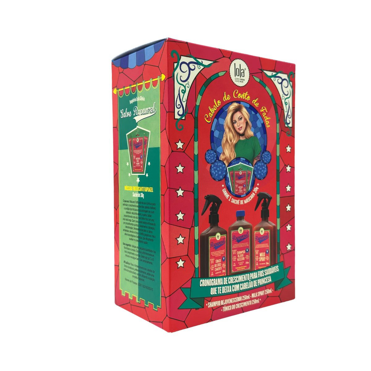 KIT RAPUNZEL SHAMPOO 250ML + MILK SPRAY 250ML + TÔNICO 250ML