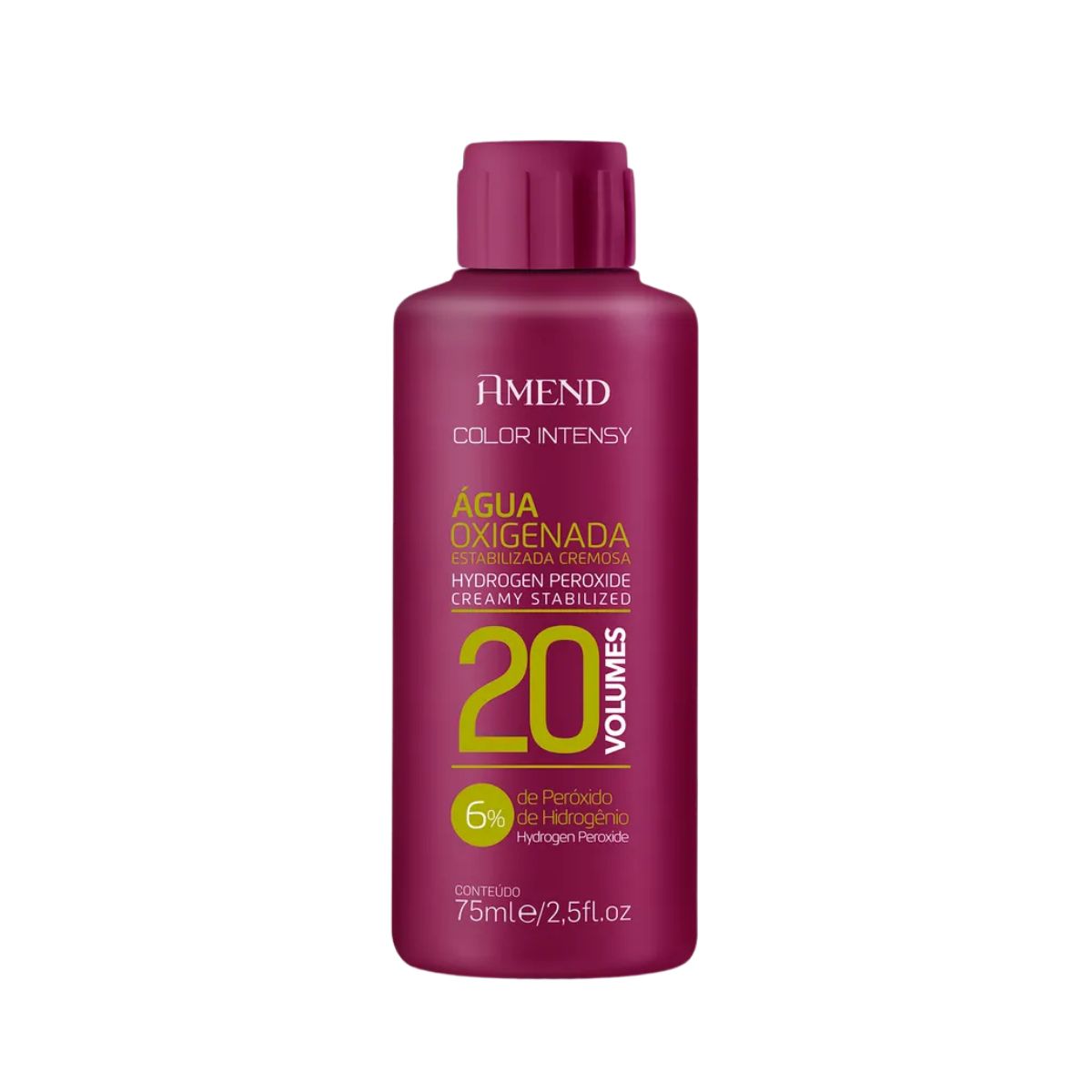 KIT AMEND COLORAÇÃO 6.66 LOURO ESCURO VERMELHO INTENSO COLOR INTENSY 50G + ÁGUA 