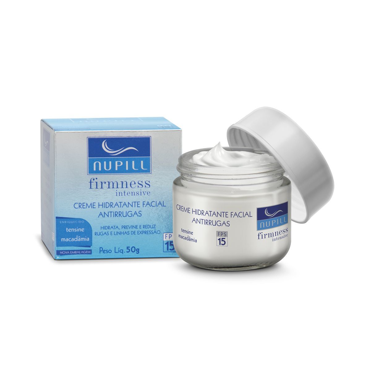KIT NUPILL SABONETE LÍQUIDO FACIAL FIRMNESS 200ML + CREME FACIAL ANTIRRUGAS FPS 