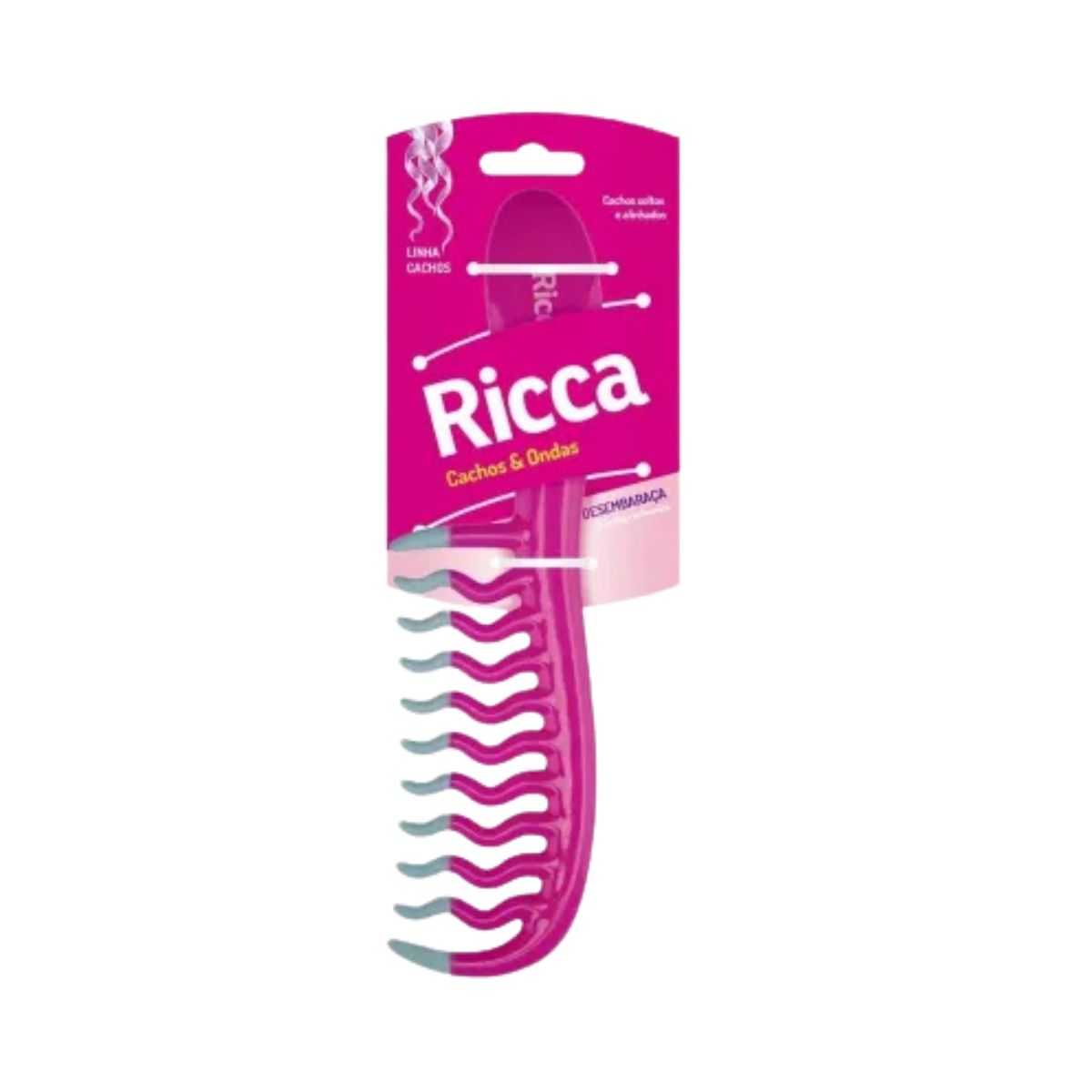 PENTE CACHOS & ONDAS PINK RICCA 575