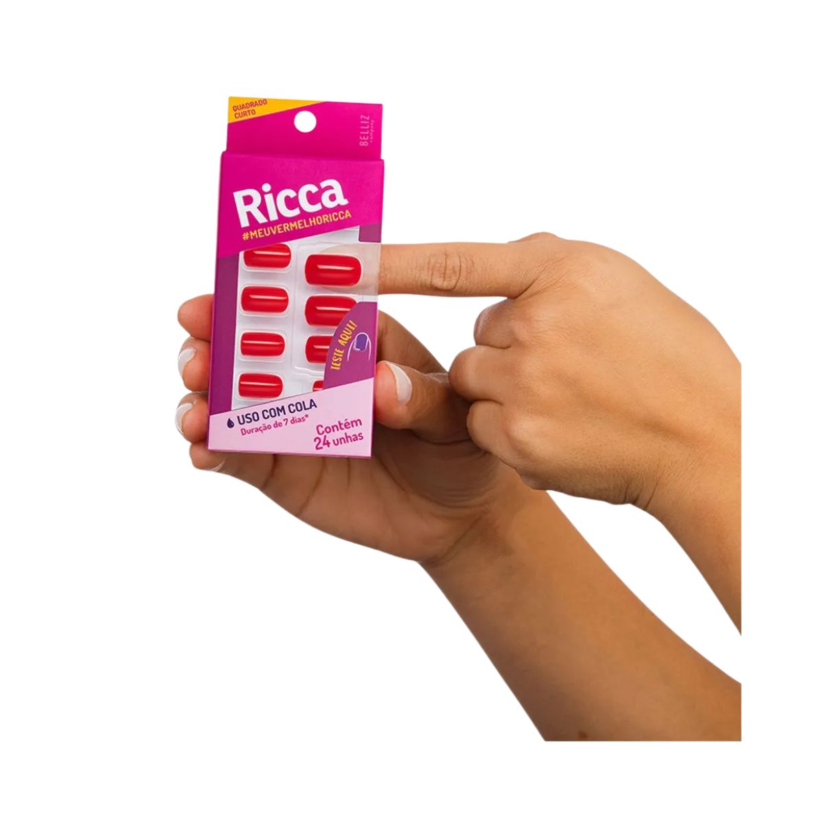UNHAS VERMELHO PAIXÃO RICCA 1340