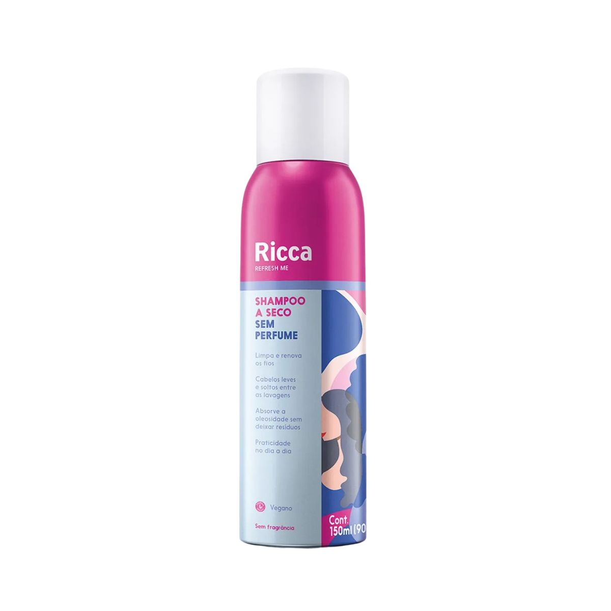 SHAMPOO A SECO SEM PERFURME RICCA 150ML 2857