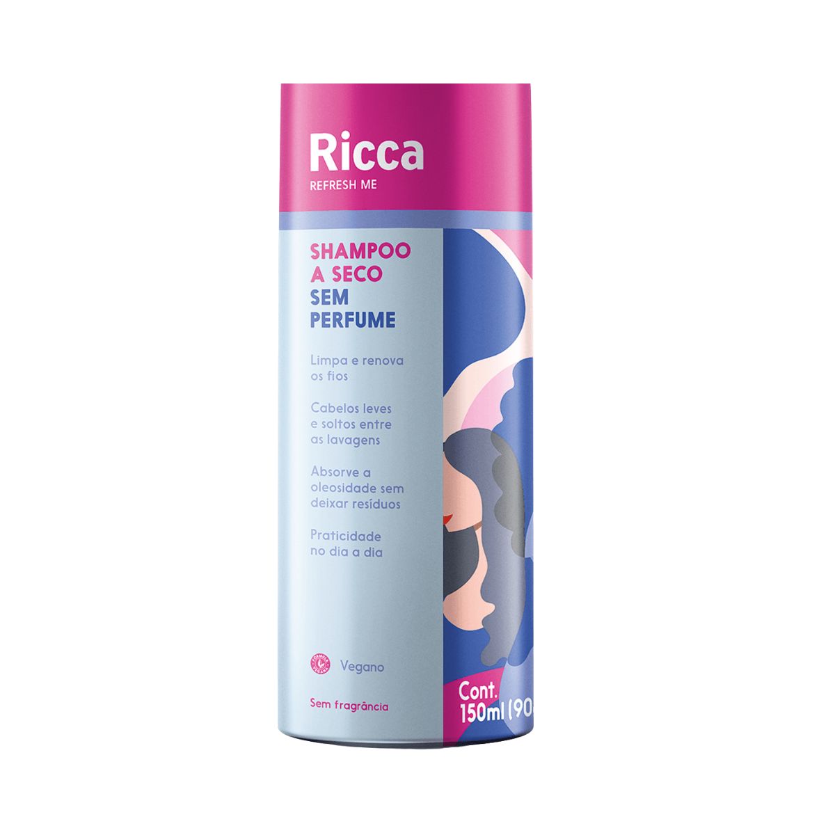 SHAMPOO A SECO SEM PERFURME RICCA 150ML 2857