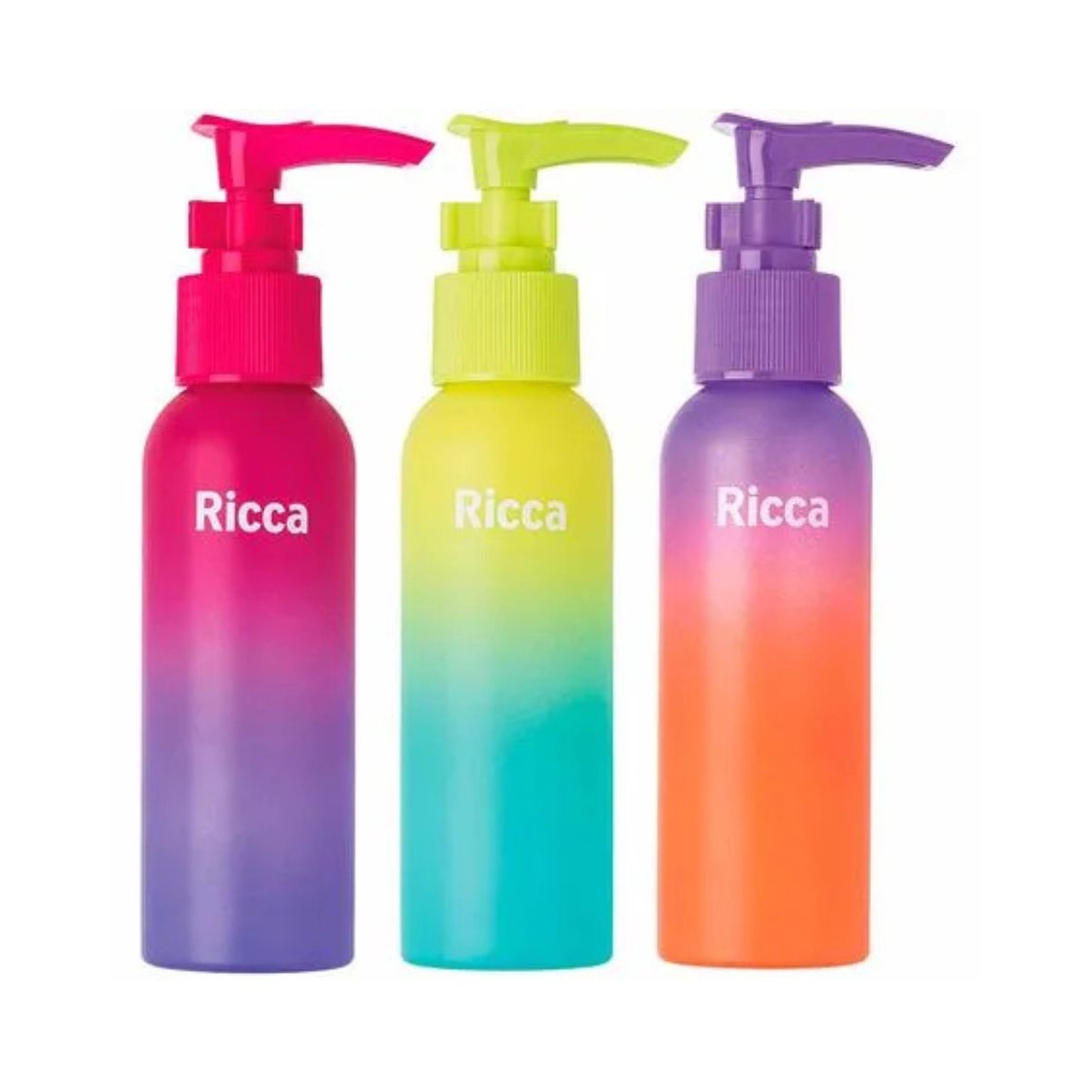 KIT VIAGEM COM 3 FRASCOS DEGRADÊ RICCA 3346