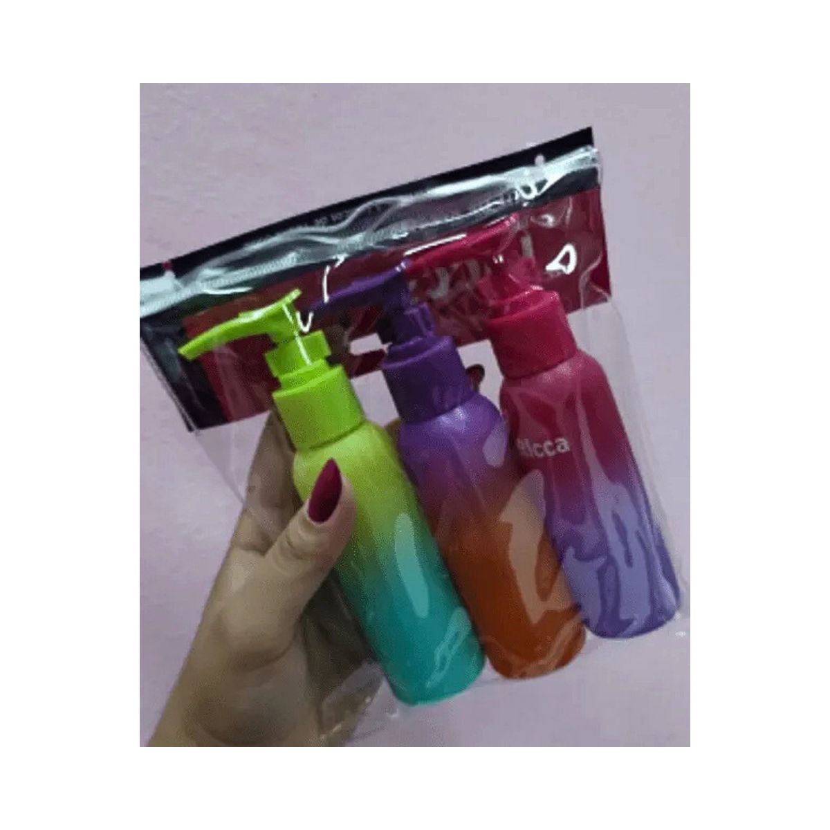 KIT VIAGEM COM 3 FRASCOS DEGRADÊ RICCA 3346
