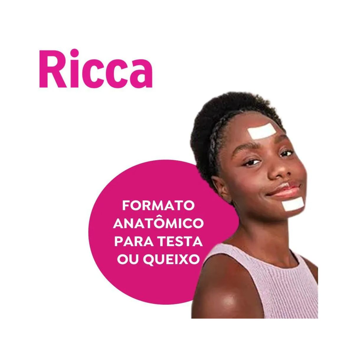FITA ADESIVA PARA RETIRAR CRAVOS DA ZONA T E QUEIXO 3PCS RICCA 3742