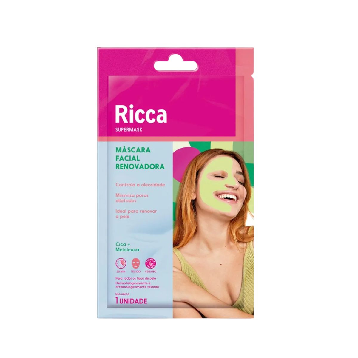 MÁSCARA FACIAL PARA LIMPEZA E RENOVAÇÃO RICCA 3754
