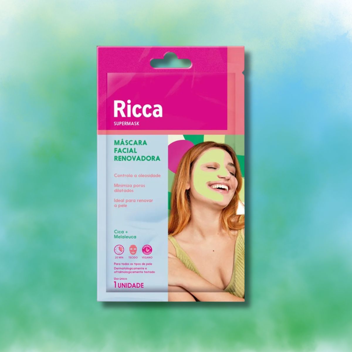 MÁSCARA FACIAL PARA LIMPEZA E RENOVAÇÃO RICCA 3754