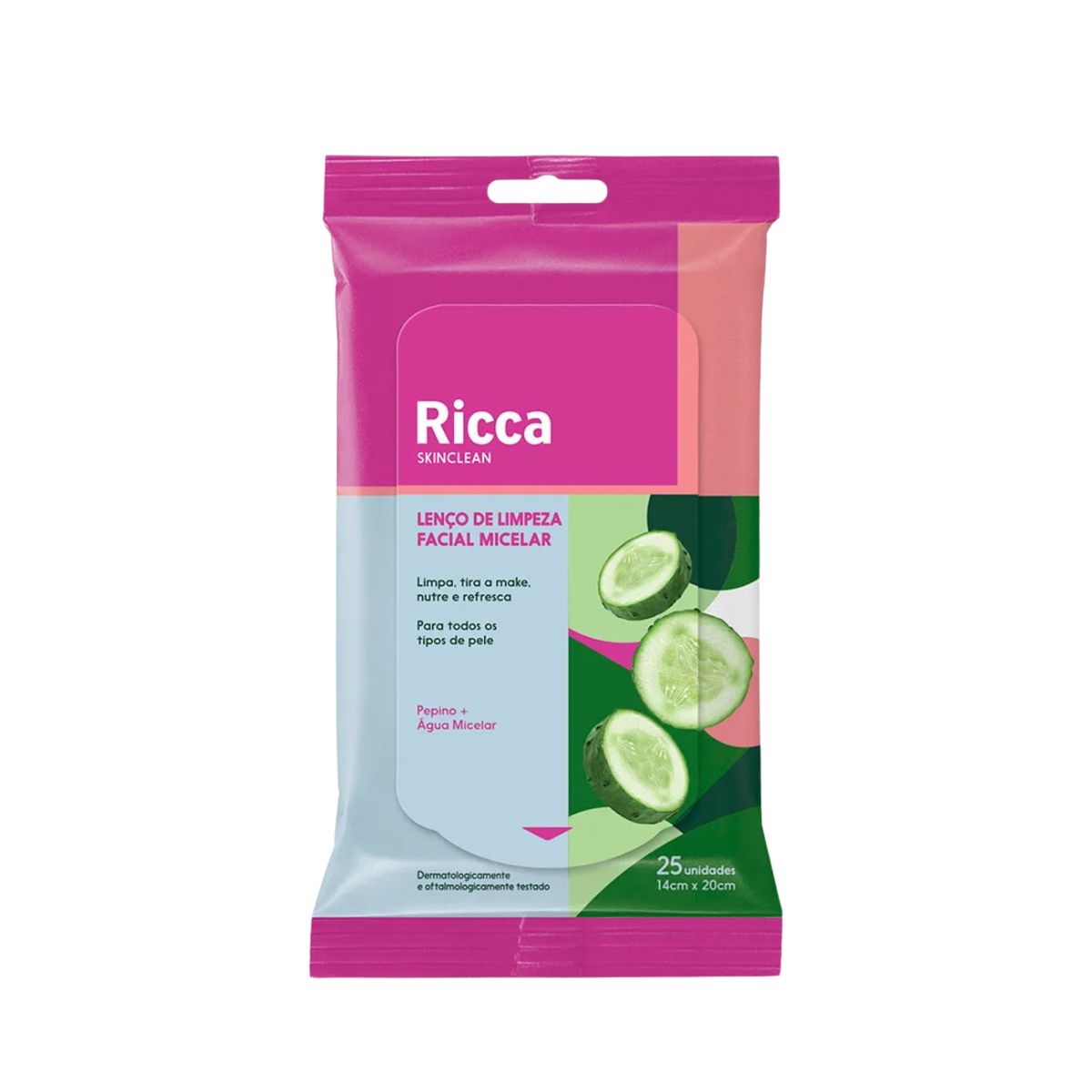 LENÇO DE LIMPEZA FACIAL MICELAR RICCA 3770