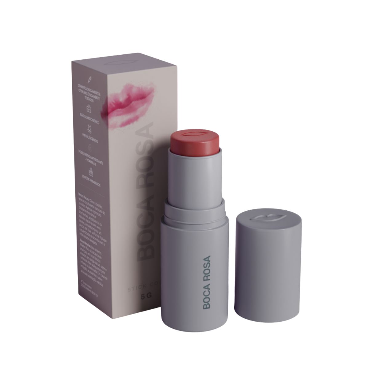 STICK MULTIFUNCIONAL JERI BOCA ROSA