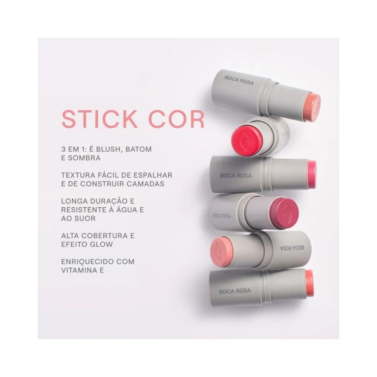STICK MULTIFUNCIONAL JERI BOCA ROSA