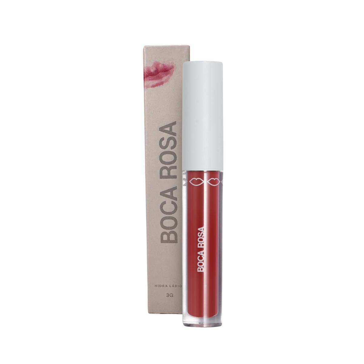 GLOSS HIDRA LÁBIOS VERMELHO TRANSLÚCIDO BOCA ROSA