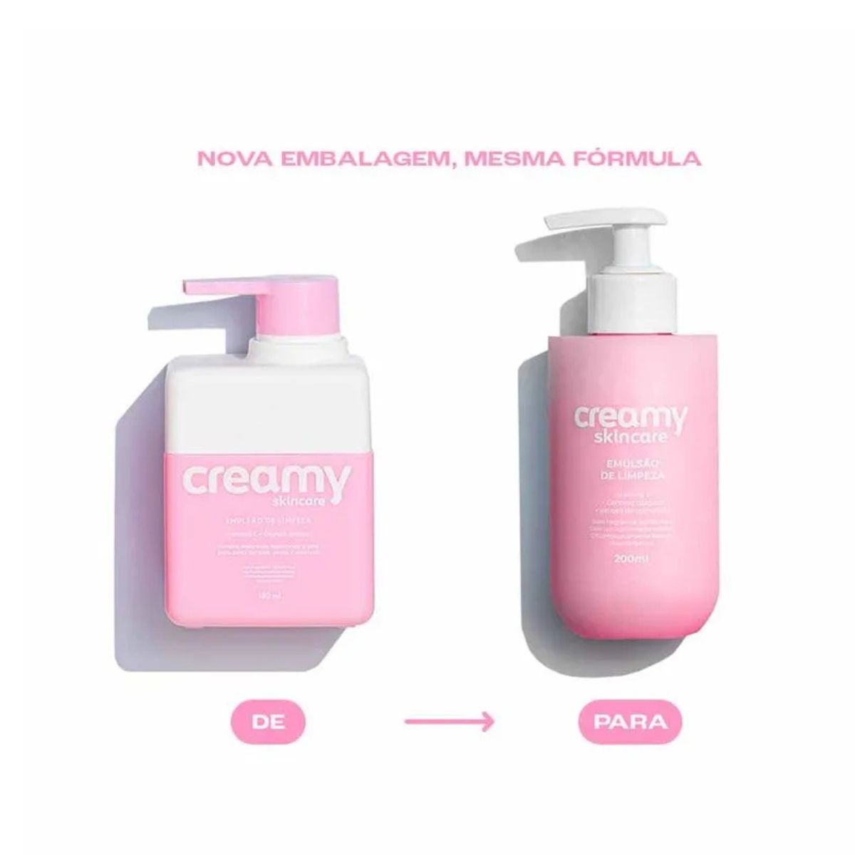EMULSÃO DE LIMPEZA FACIAL CREAMY 200ML