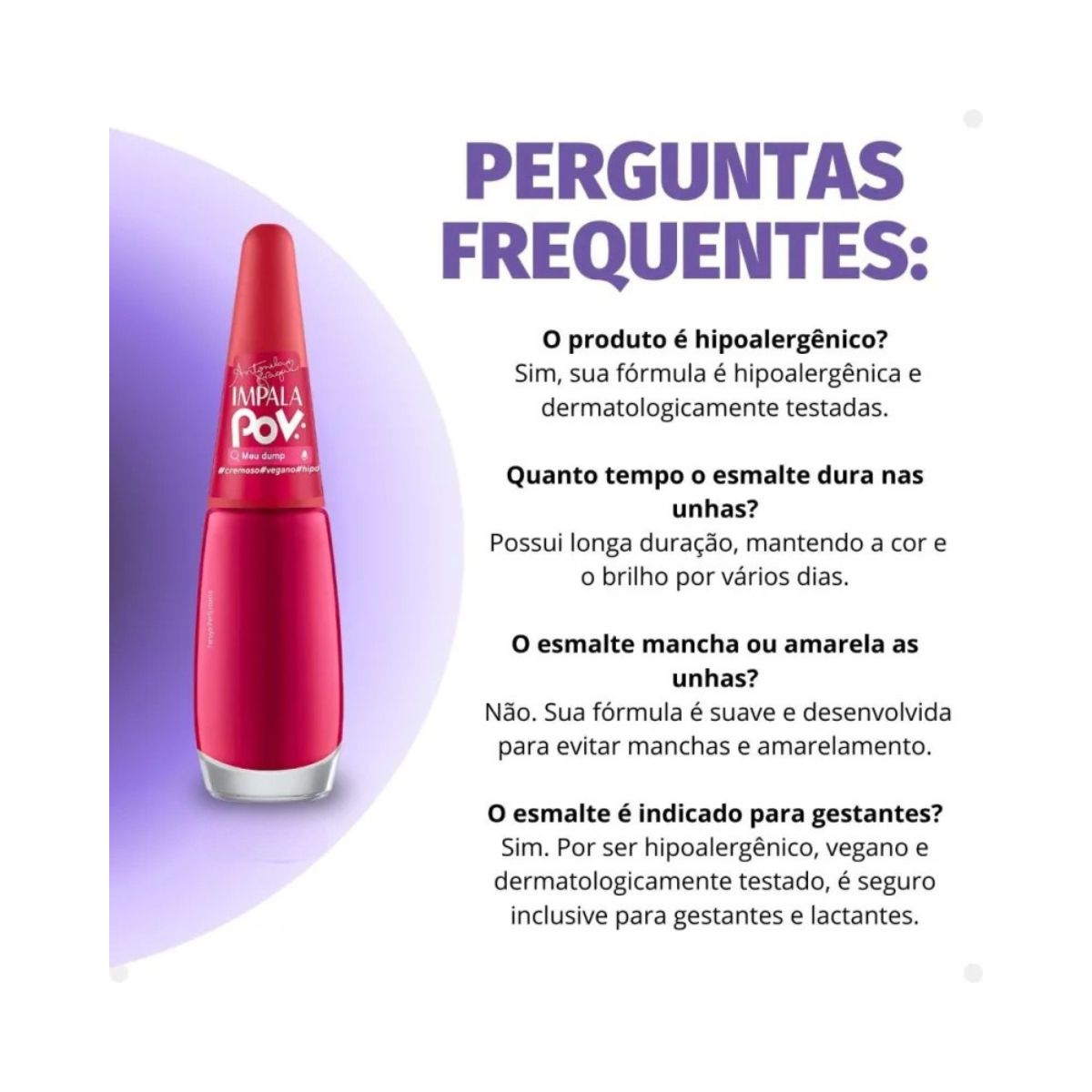 ESMALTE CREMOSO POV: MEU DUMP IMPALA 7,5ML