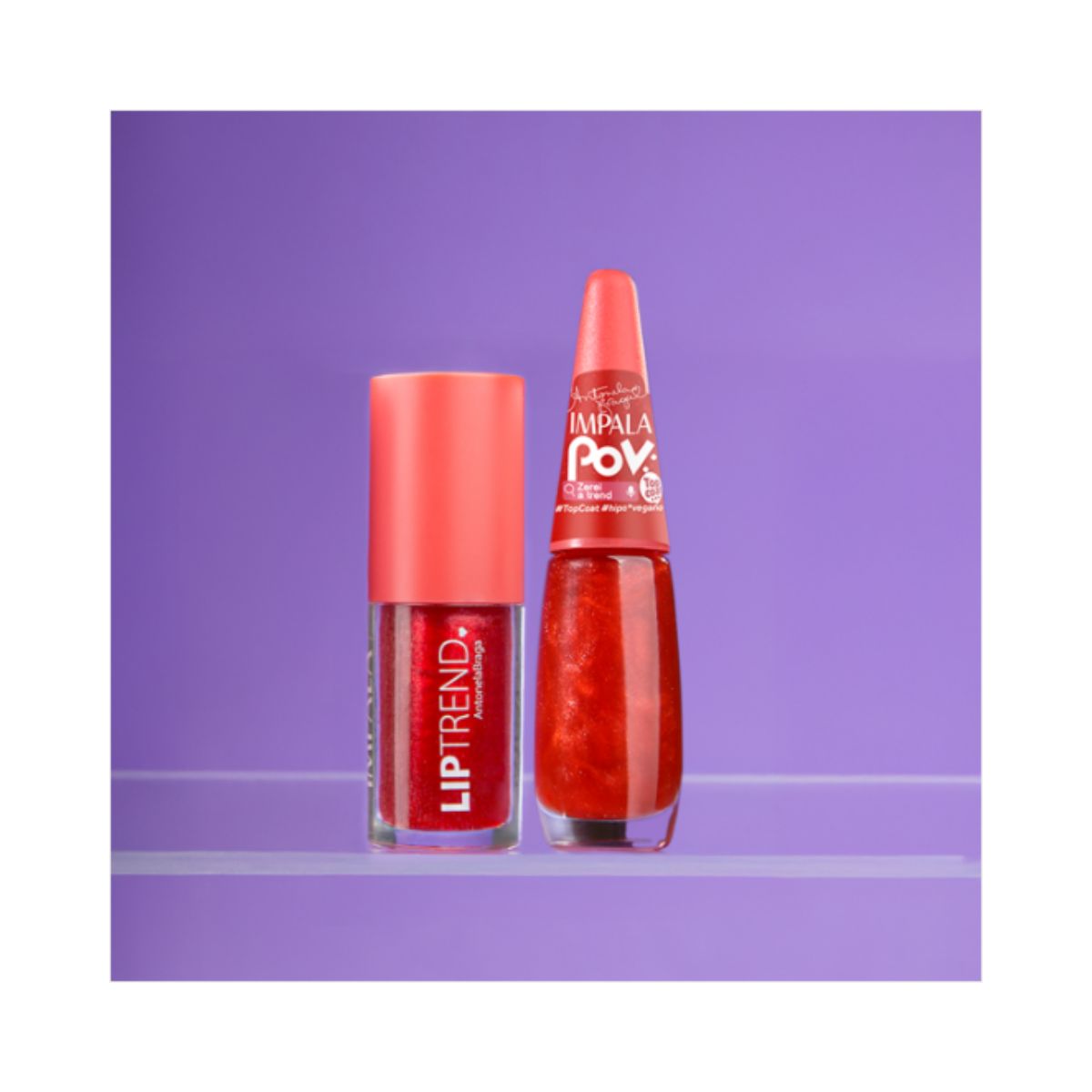 KIT POV: 1 TOP COAT + 1 GLOSS LABIAL ANTONELA IMPALA