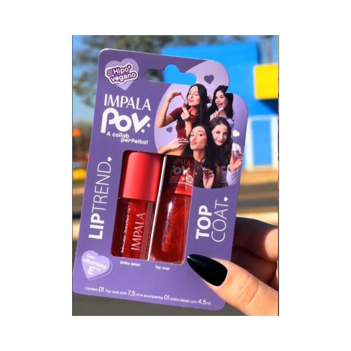 KIT POV: 1 TOP COAT + 1 GLOSS LABIAL ANTONELA IMPALA