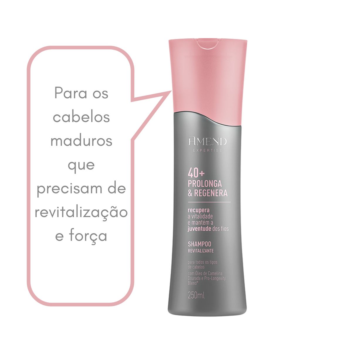SHAMPOO REVITALIZANTE EXPERTISE PROLONGA E REGENERA 40+ AMEND 250ML