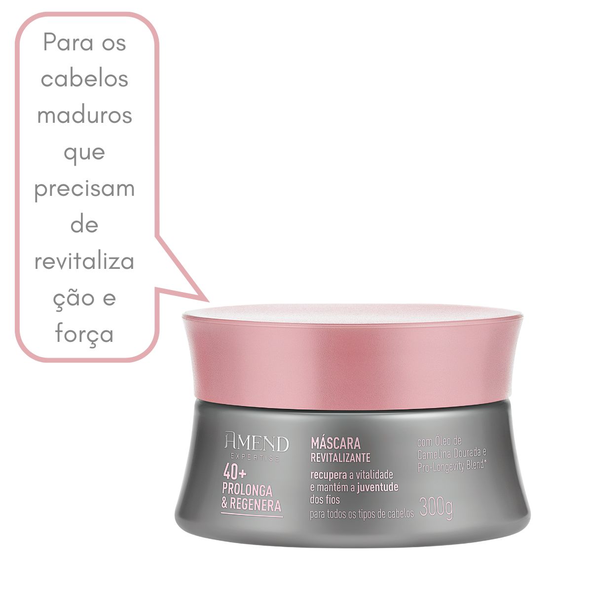 MÁSCARA REVITALIZANTE EXPERTISE PROLONGA E REGENERA 40+ AMEND 300G