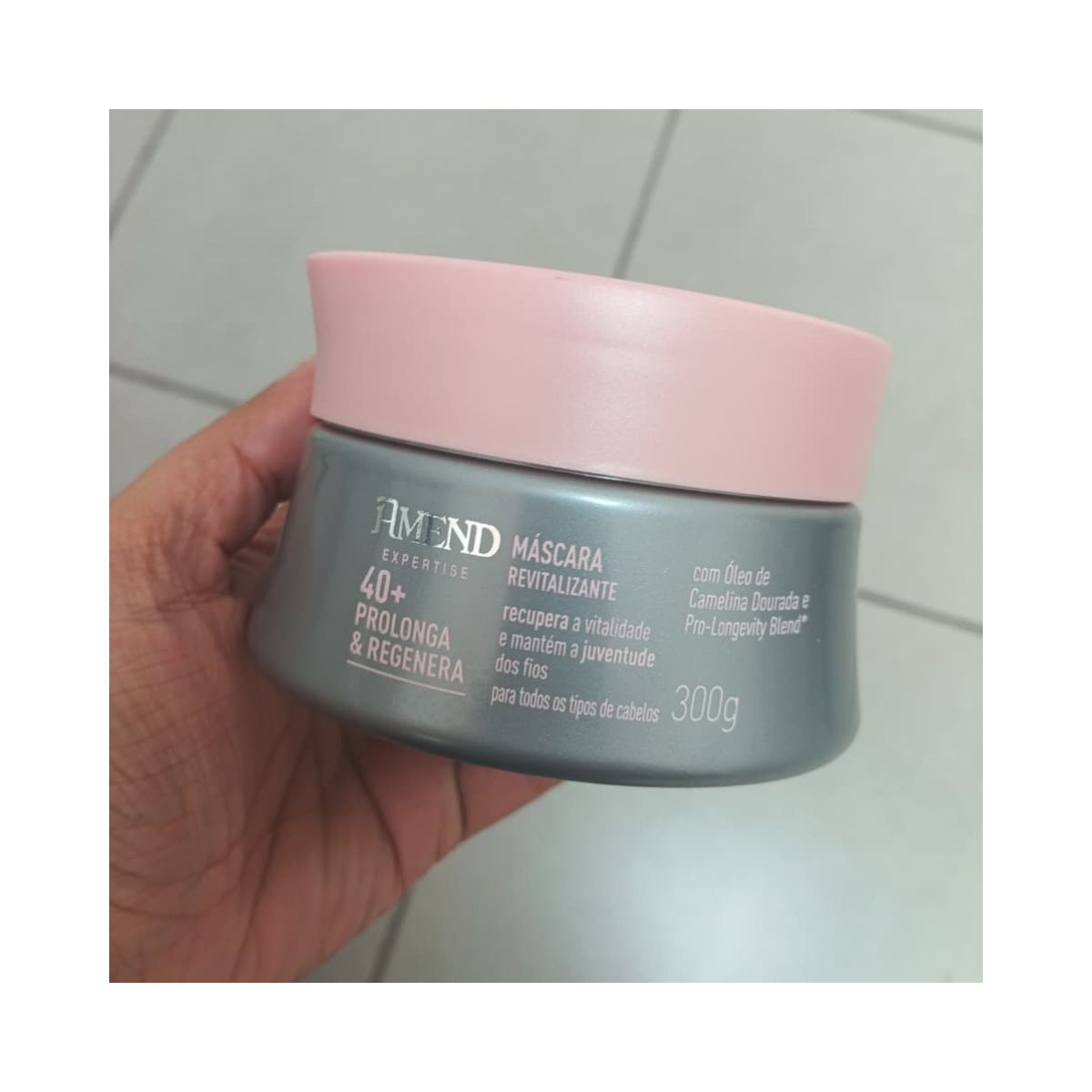 MÁSCARA REVITALIZANTE EXPERTISE PROLONGA E REGENERA 40+ AMEND 300G