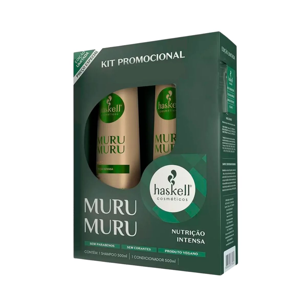 KIT SHAMPOO 500ML + CONDICIONADOR 500ML MURUMURU HASKELL