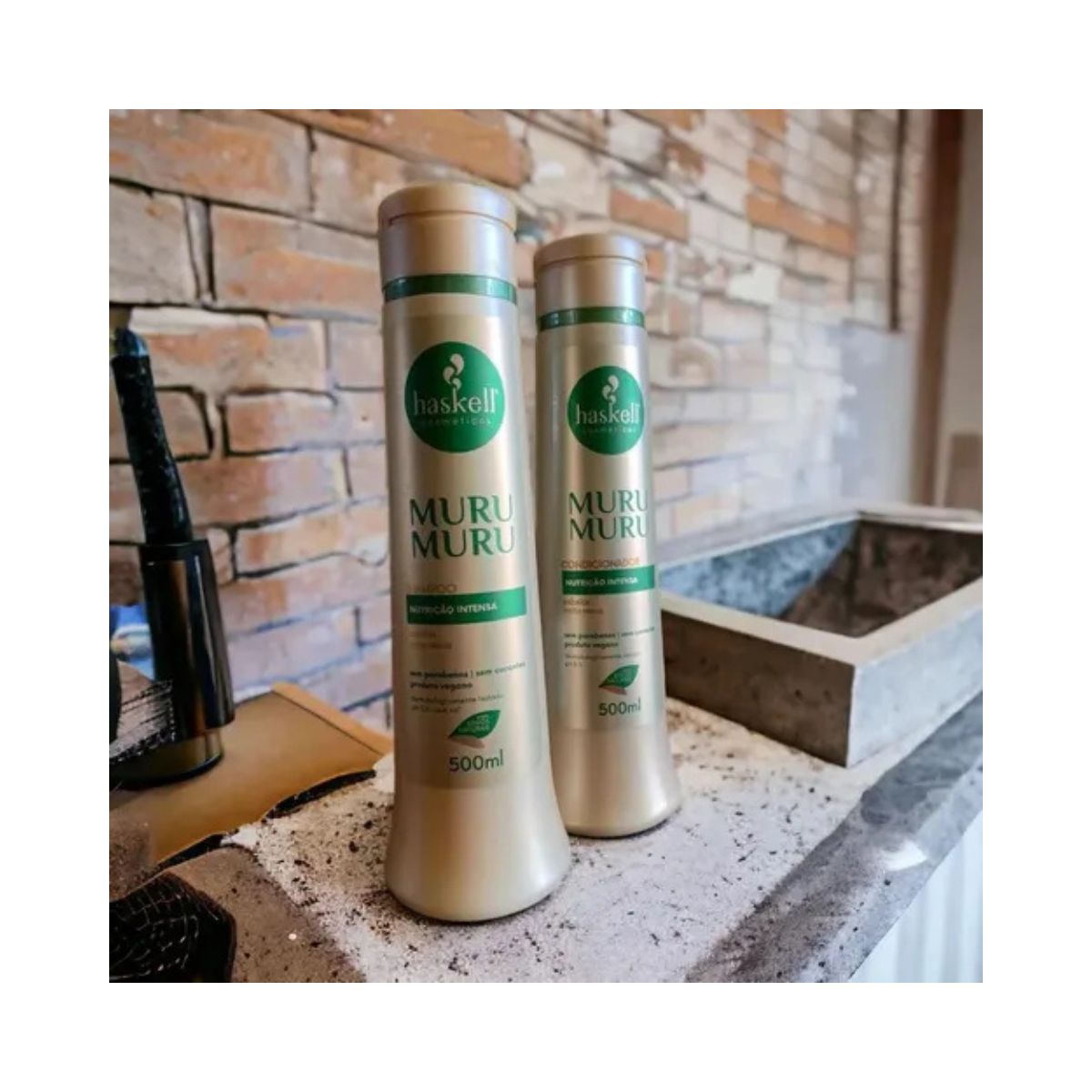 KIT SHAMPOO 500ML + CONDICIONADOR 500ML MURUMURU HASKELL